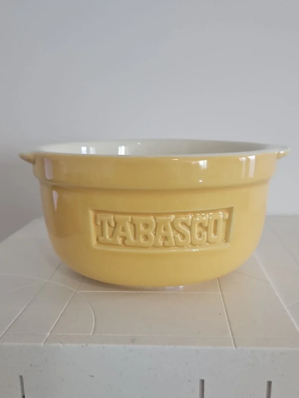 Tabasco Yellow and Red Ceramic Prep Bowls - Set of 2